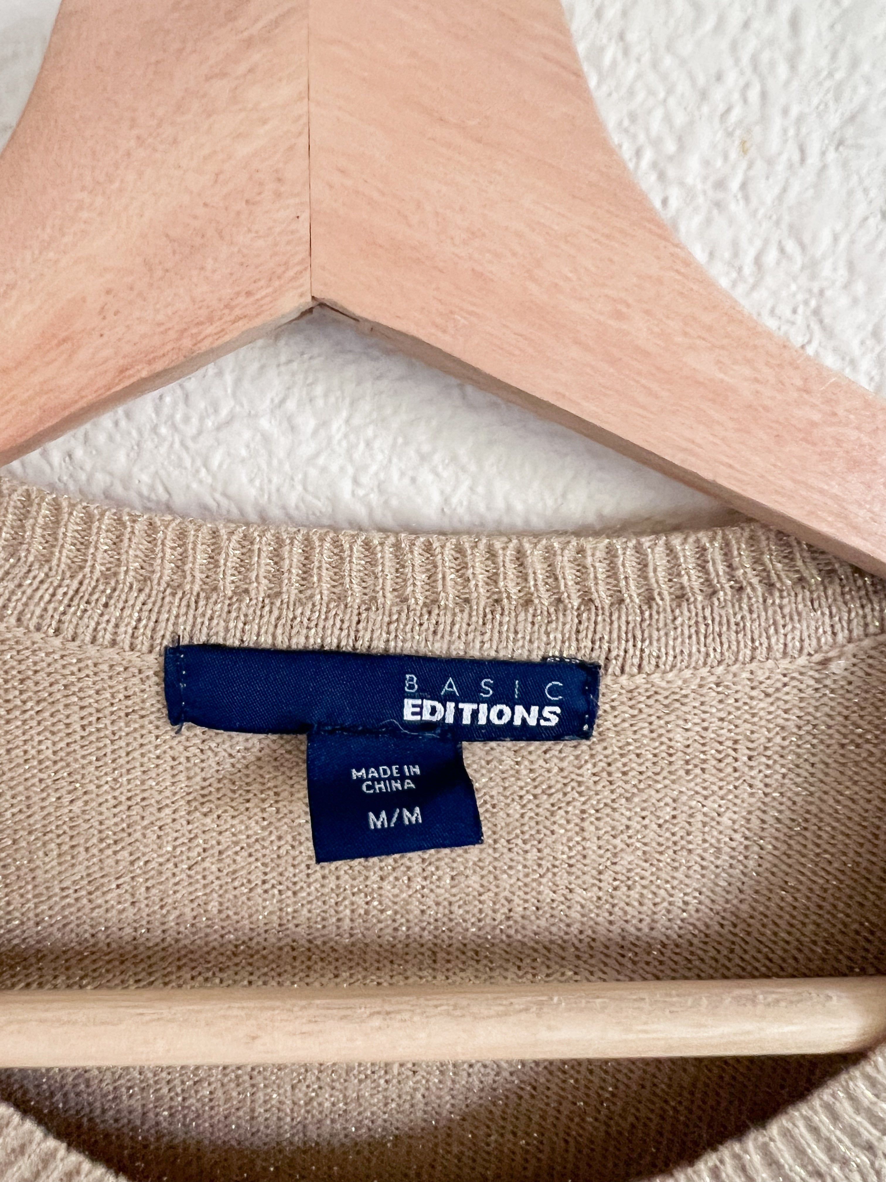 Gold Crewneck Sweater - Size M