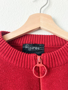 Zip Up Rainbow Cardigan - Size M