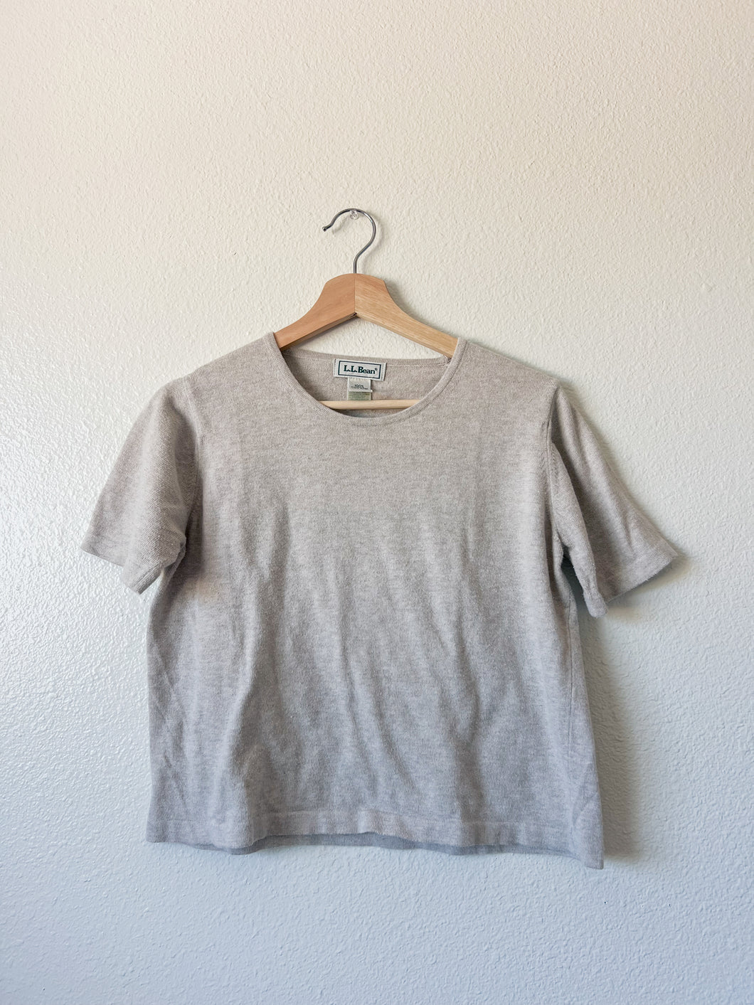 Taupe Cotton Top - Size Medium