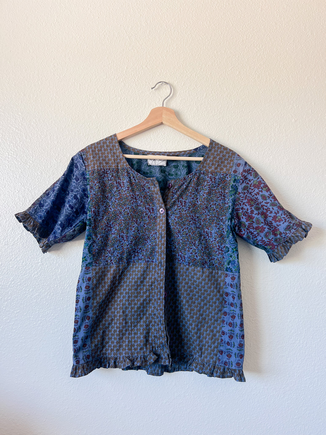 Cotton Floral Blouse - Size S