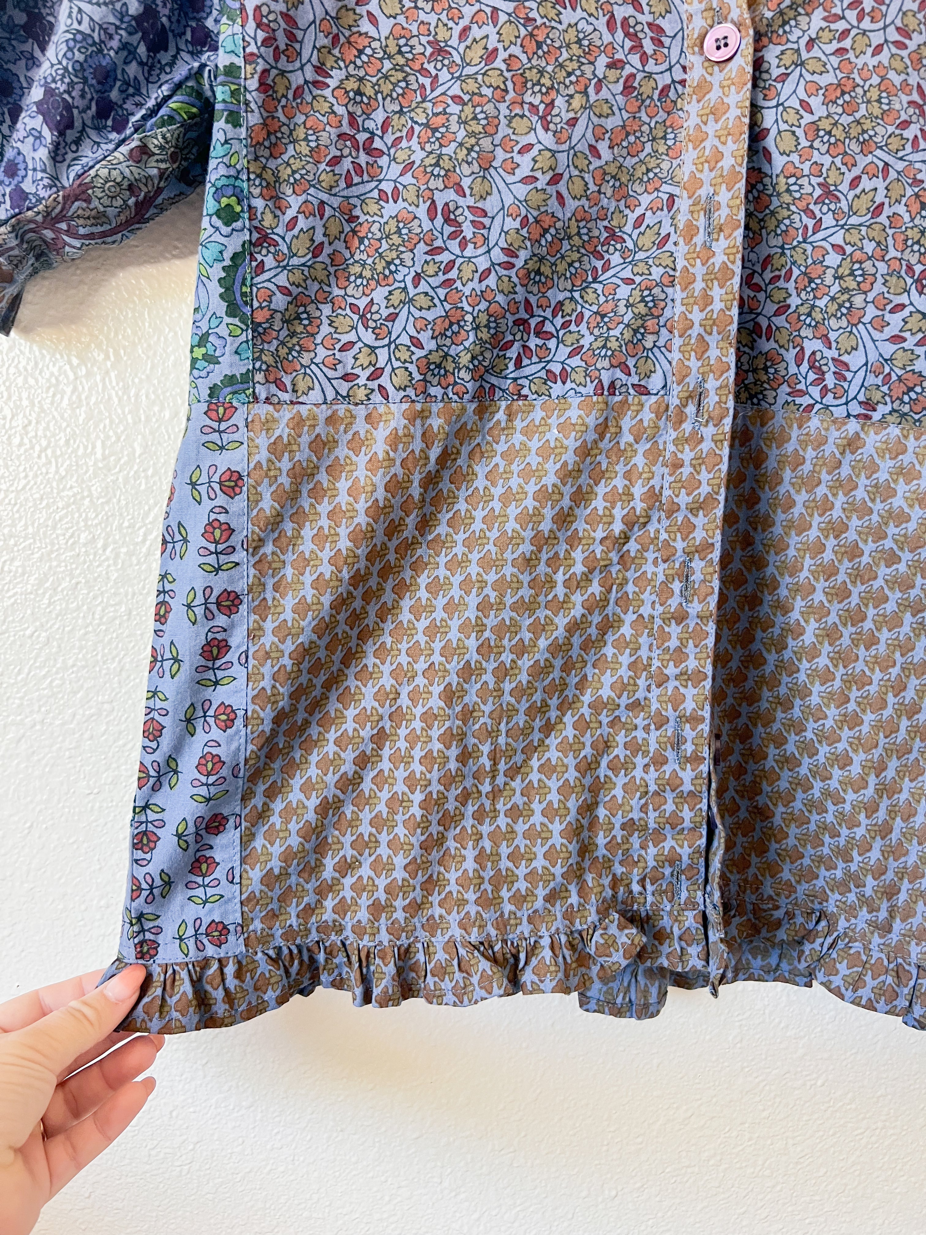 Cotton Floral Blouse - Size S