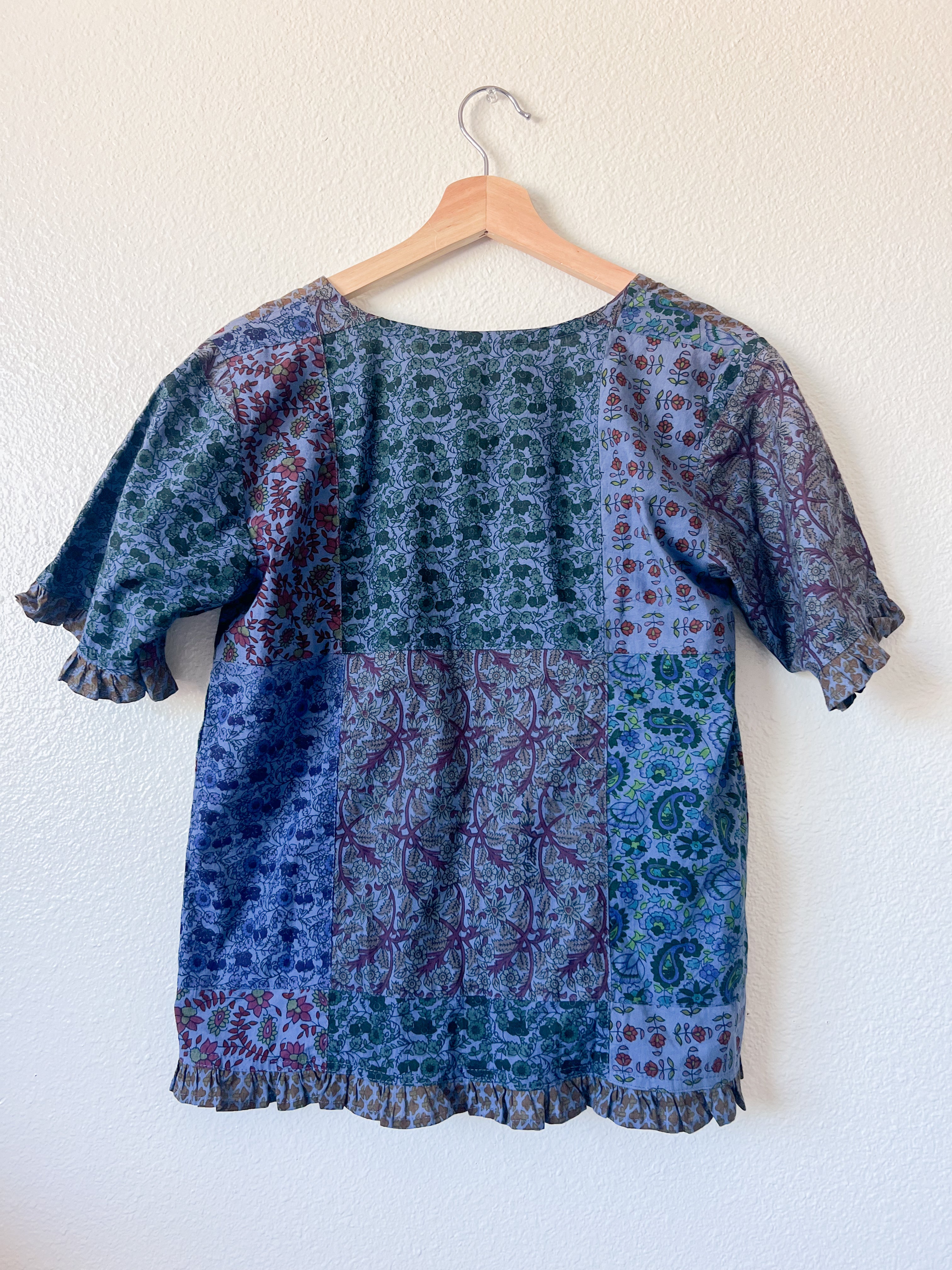 Cotton Floral Blouse - Size S