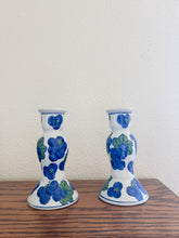 Load image into Gallery viewer, Painted Floral Candle Holders
