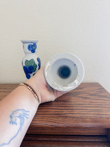 Painted Floral Candle Holders