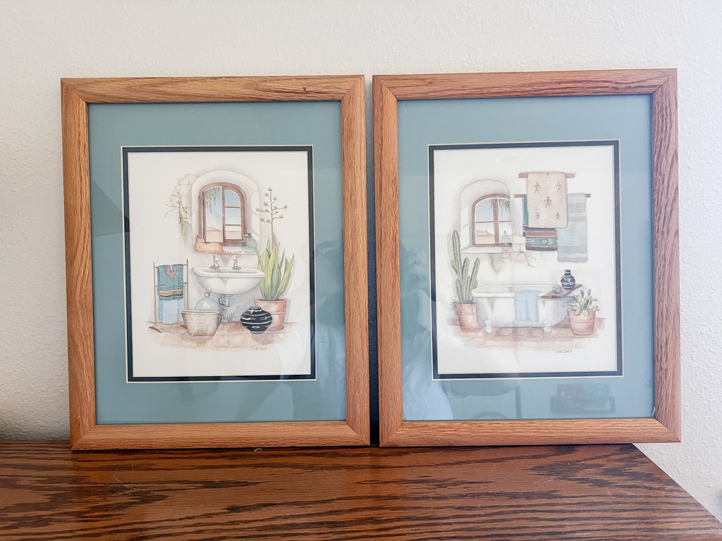 Southwestern Bathroom Print Set