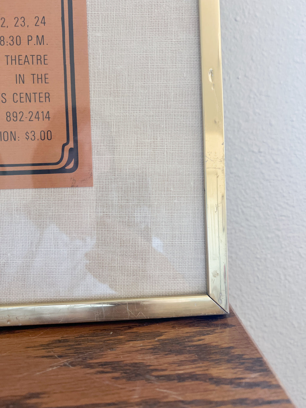 Large Framed "The Immoralist" Playbill