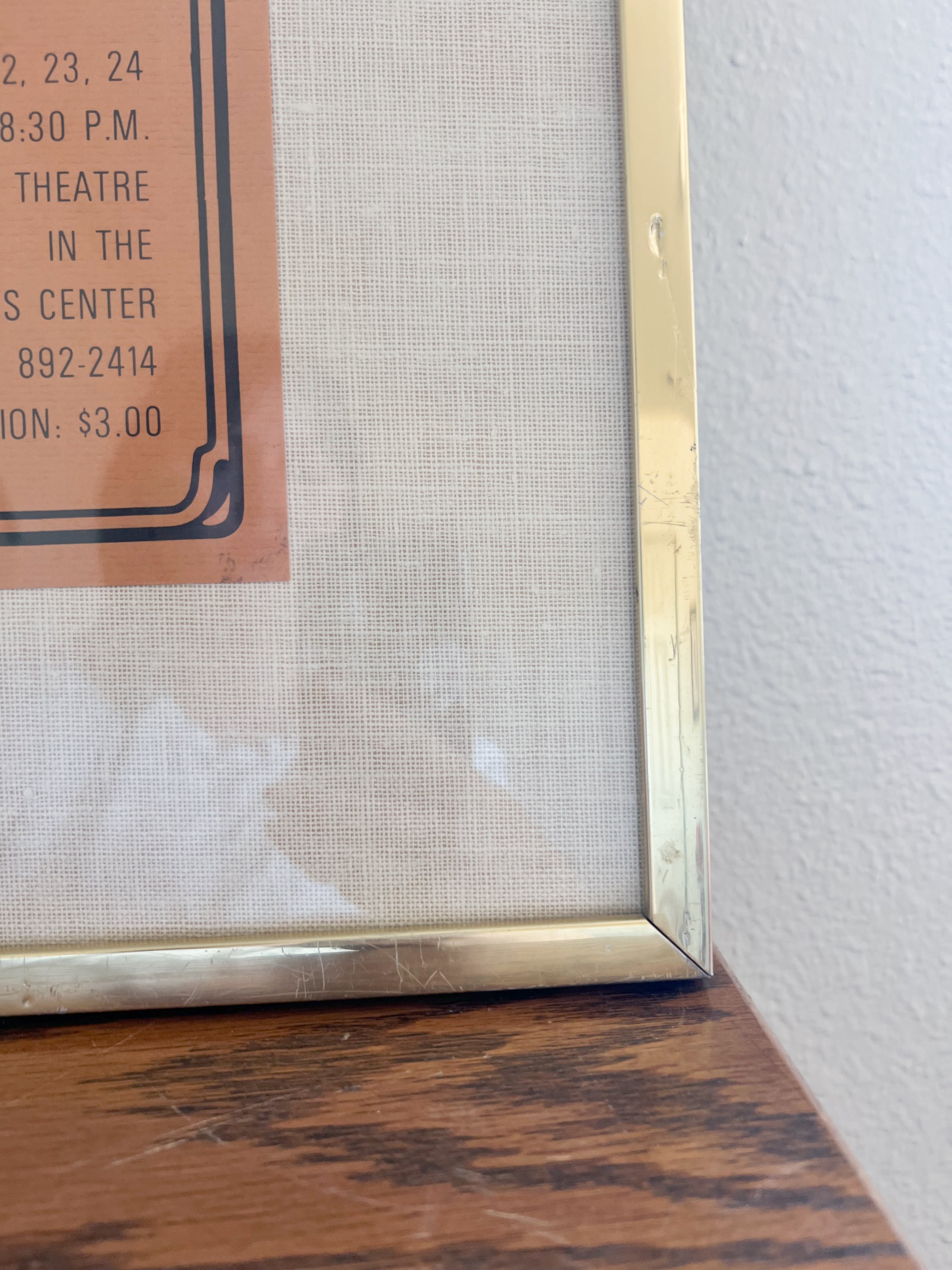 Large Framed "The Immoralist" Playbill