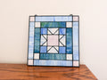 Blue Glass Hanging Panel