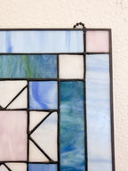 Blue Glass Hanging Panel