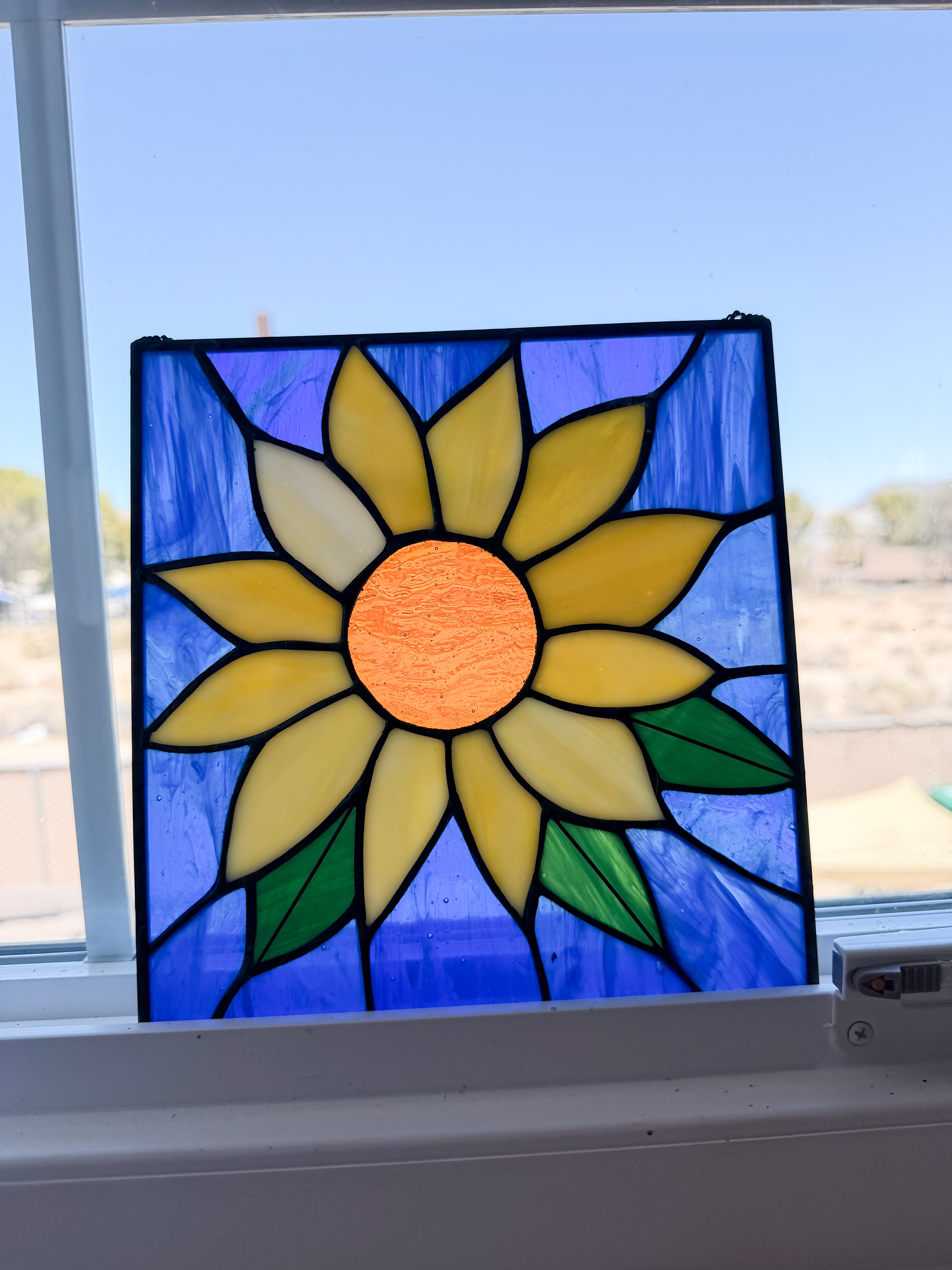 Stained Glass Sunflower