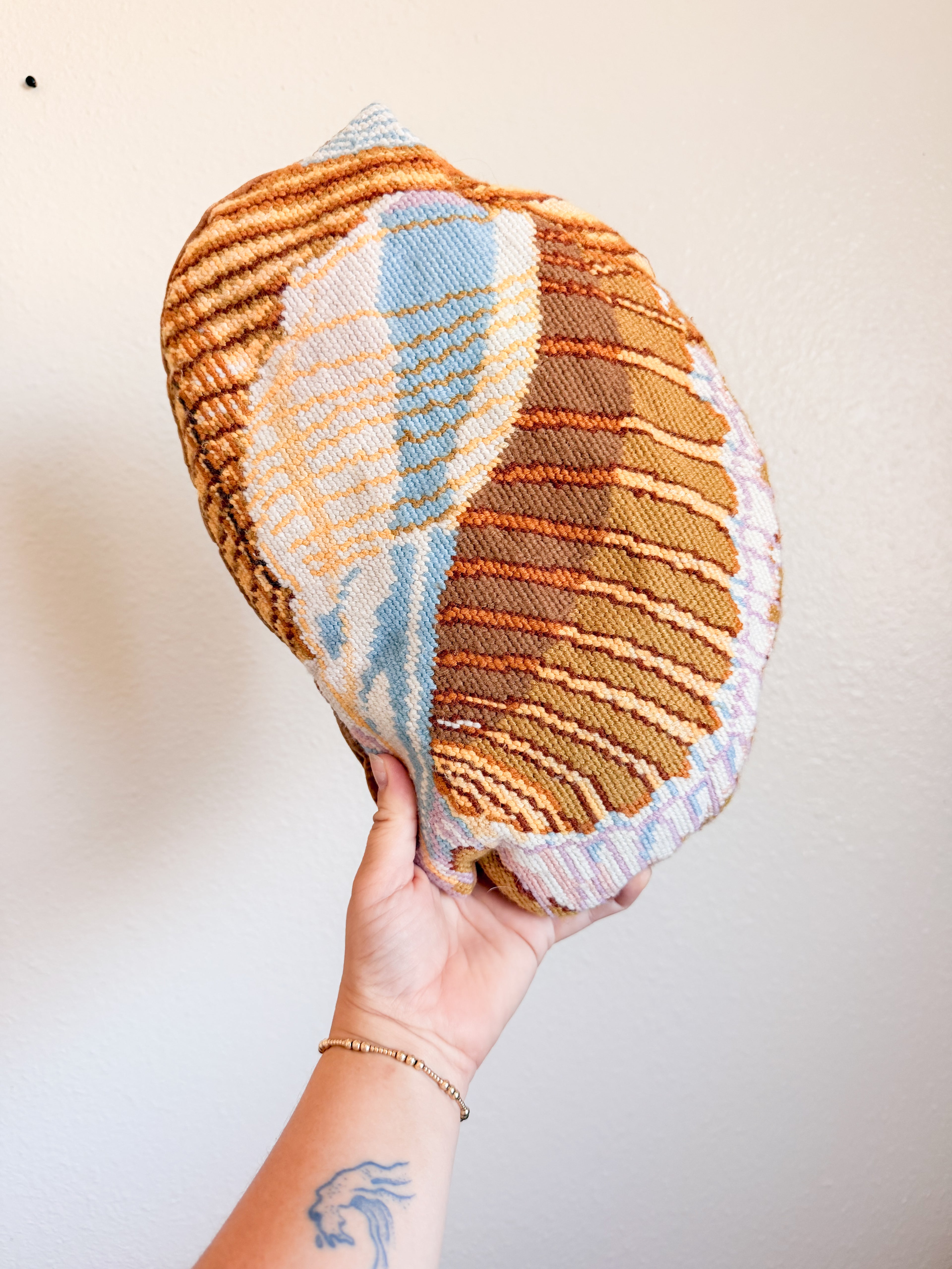 Needlepoint Seashell Pillows