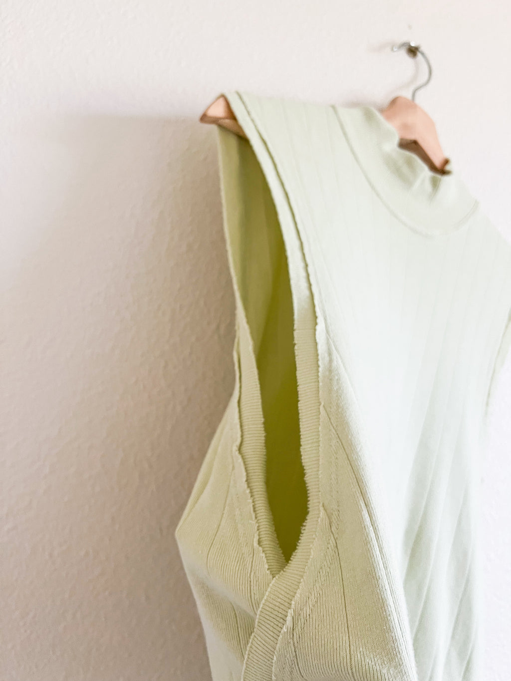 Free People Pale Green Mockneck - Size S
