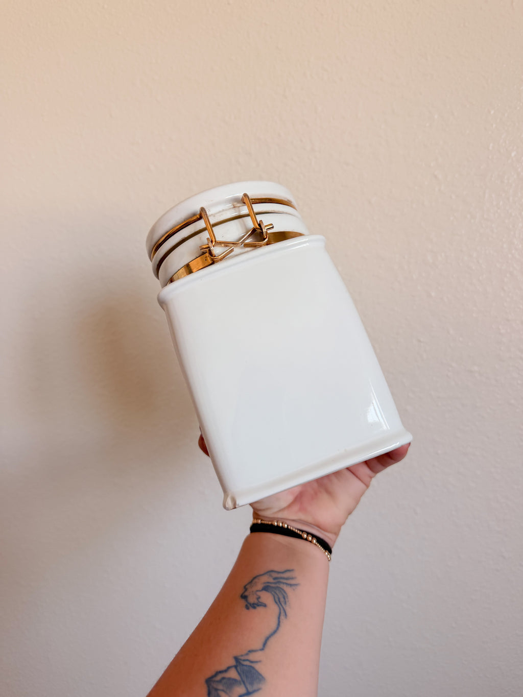 White Ceramic Jar