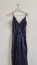 Black Satin Jumpsuit - 11/12