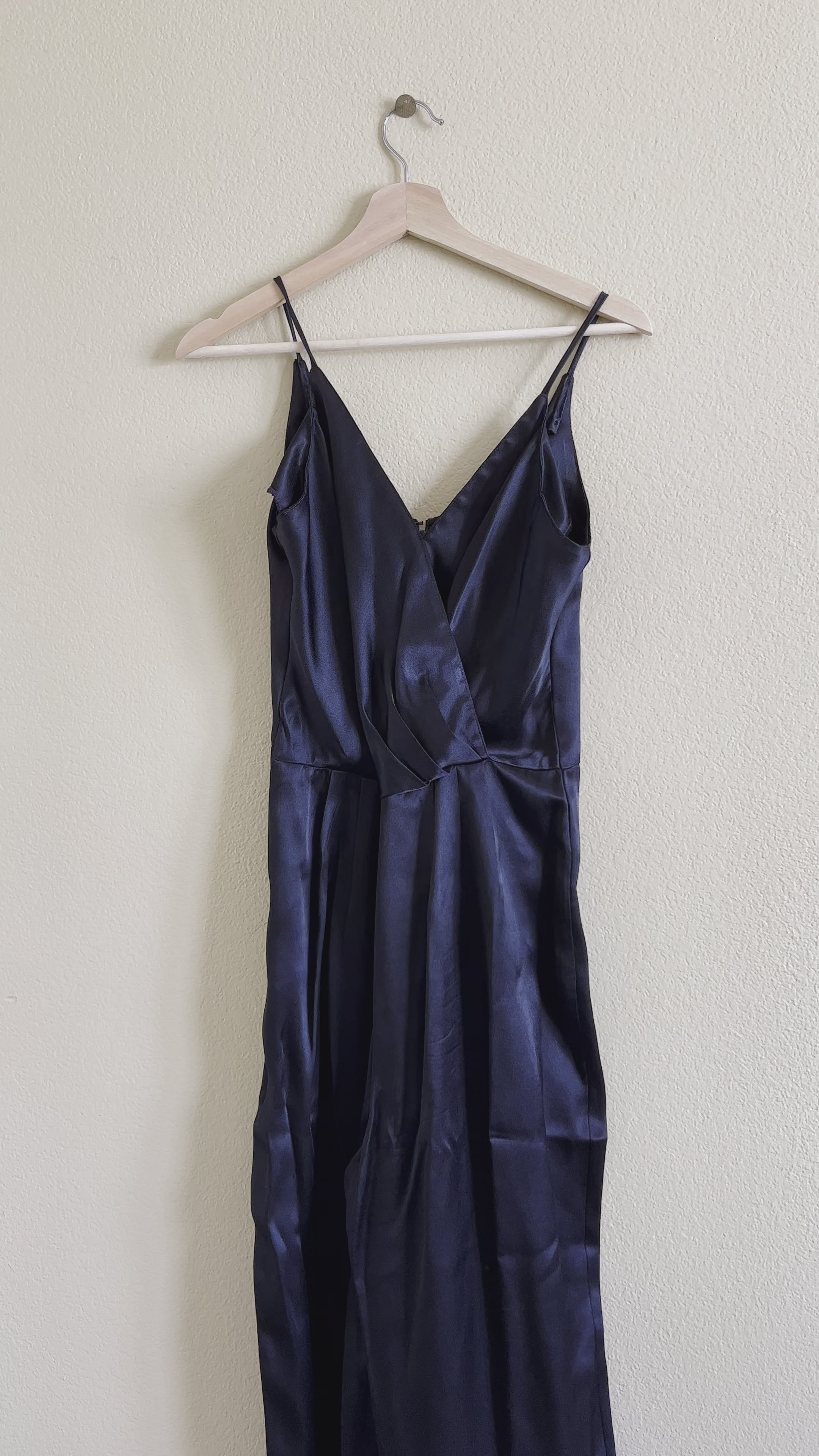 Black Satin Jumpsuit - 11/12