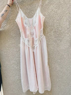 Pale Pink Slip Dress - Size 12