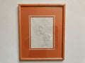 Embossed Unicorn Print in Bamboo Frame