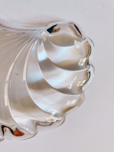 Clear Glass Shell Platter