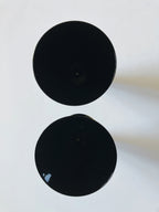 Pair of Modern Black Wine Glasses