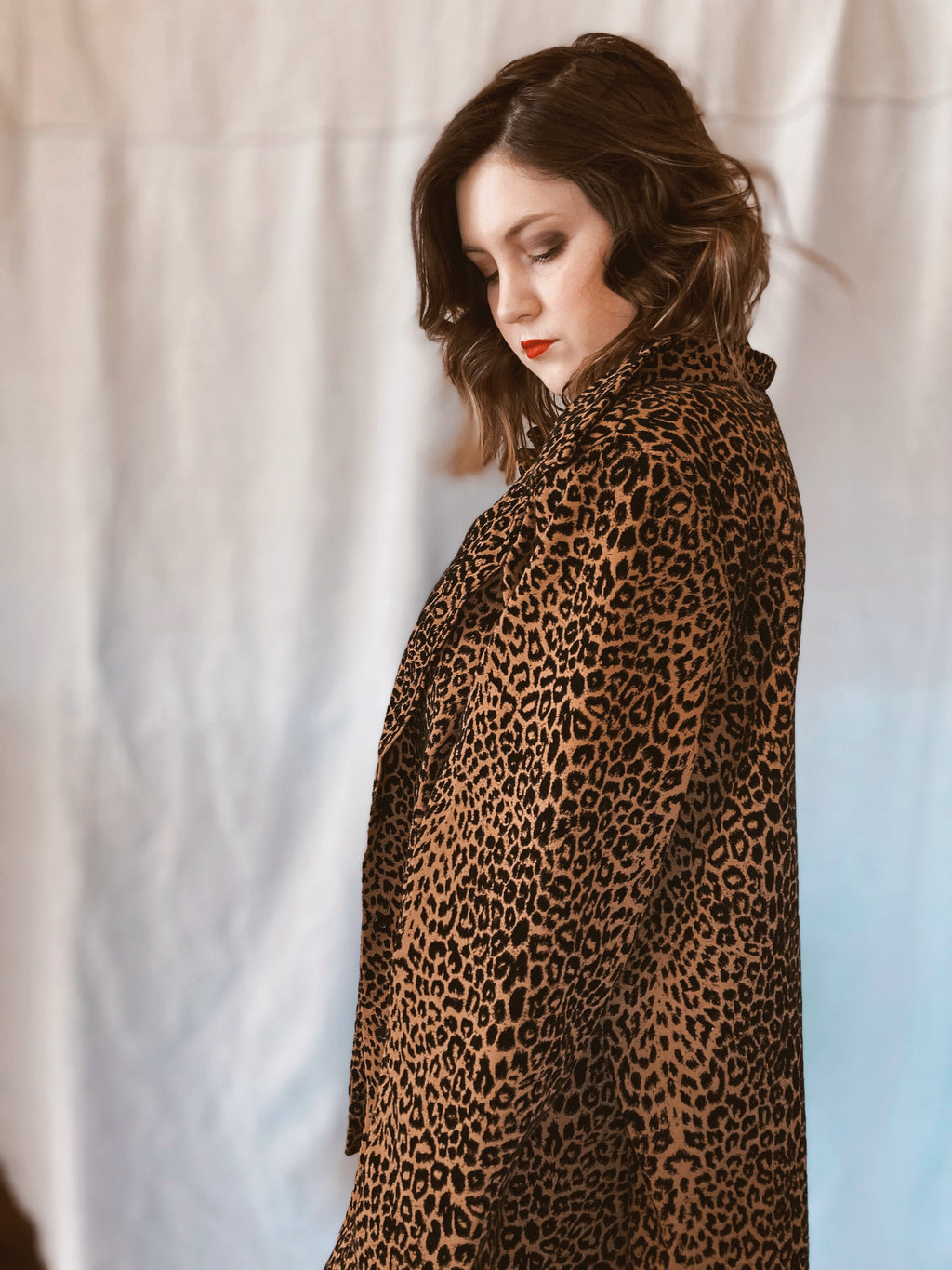 Leopard Print Jacket - Size XL