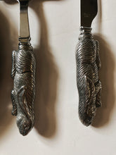 Load image into Gallery viewer, Marble Cheese Plate with Rabbit Knives
