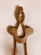Pair of Gold Wall Sconce Candle Holders