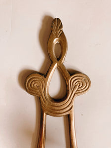 Pair of Gold Wall Sconce Candle Holders