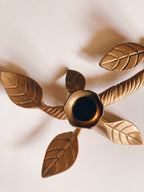 Brass Flower Candelabra