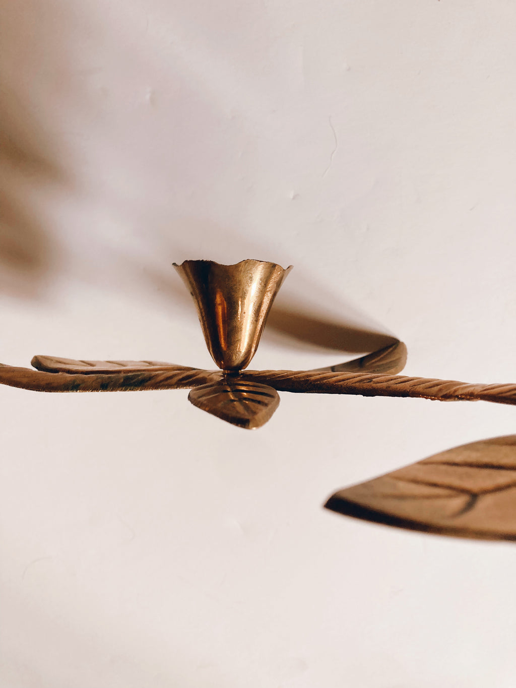 Brass Flower Candelabra