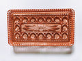 Pink Art Deco Glass Platter