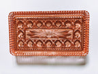Pink Art Deco Glass Platter