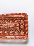 Pink Art Deco Glass Platter