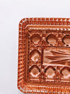 Pink Art Deco Glass Platter
