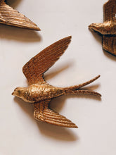 Load image into Gallery viewer, Trio Gold Painted Birds
