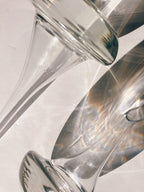 Rare Pair of Mid Century Decanter Vases