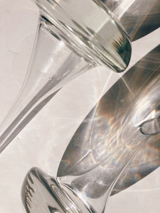 Rare Pair of Mid Century Decanter Vases