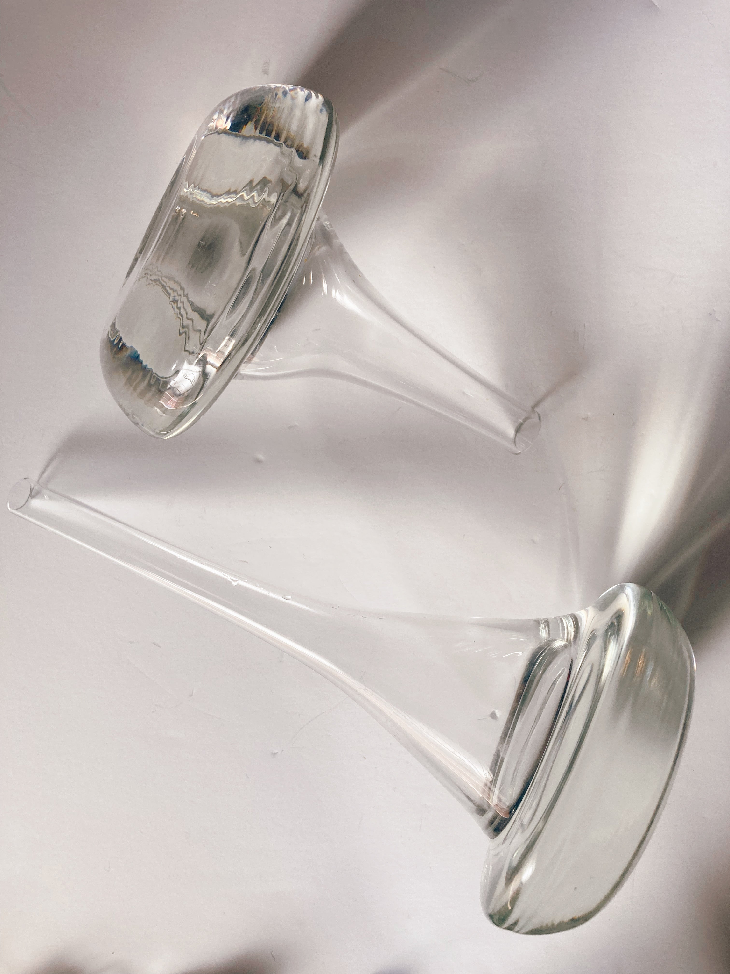 Rare Pair of Mid Century Decanter Vases