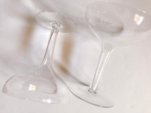 Pair of Mid Century Hollow Stem Champagne Glasses