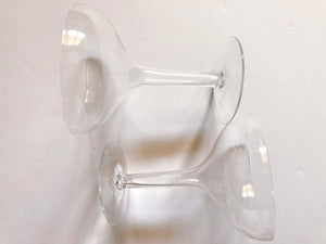 Pair of Mid Century Hollow Stem Champagne Glasses