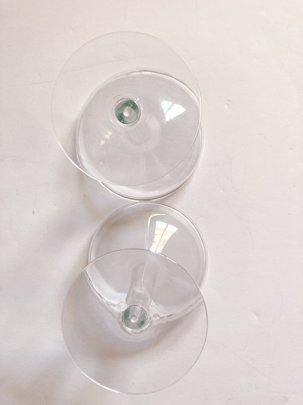 Pair of Mid Century Hollow Stem Champagne Glasses