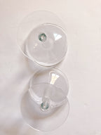 Pair of Mid Century Hollow Stem Champagne Glasses