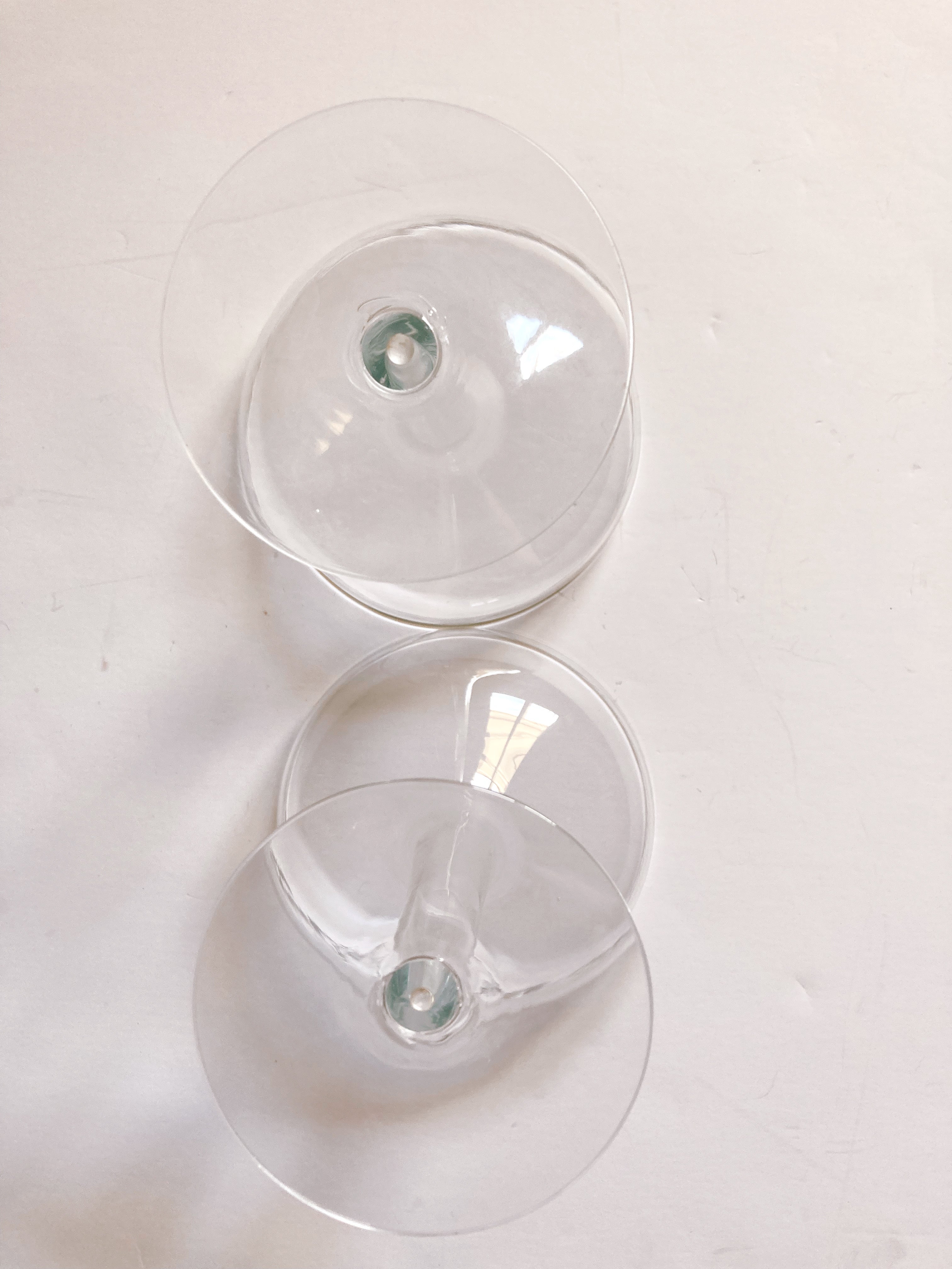 Pair of Mid Century Hollow Stem Champagne Glasses