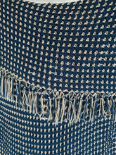 Load image into Gallery viewer, Vintage Blue and Tan Afghan
