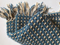 Vintage Blue and Tan Afghan