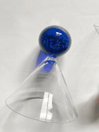 Trio of Bubble Martini Glasses