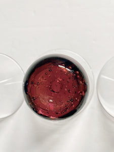 Trio of Bubble Martini Glasses