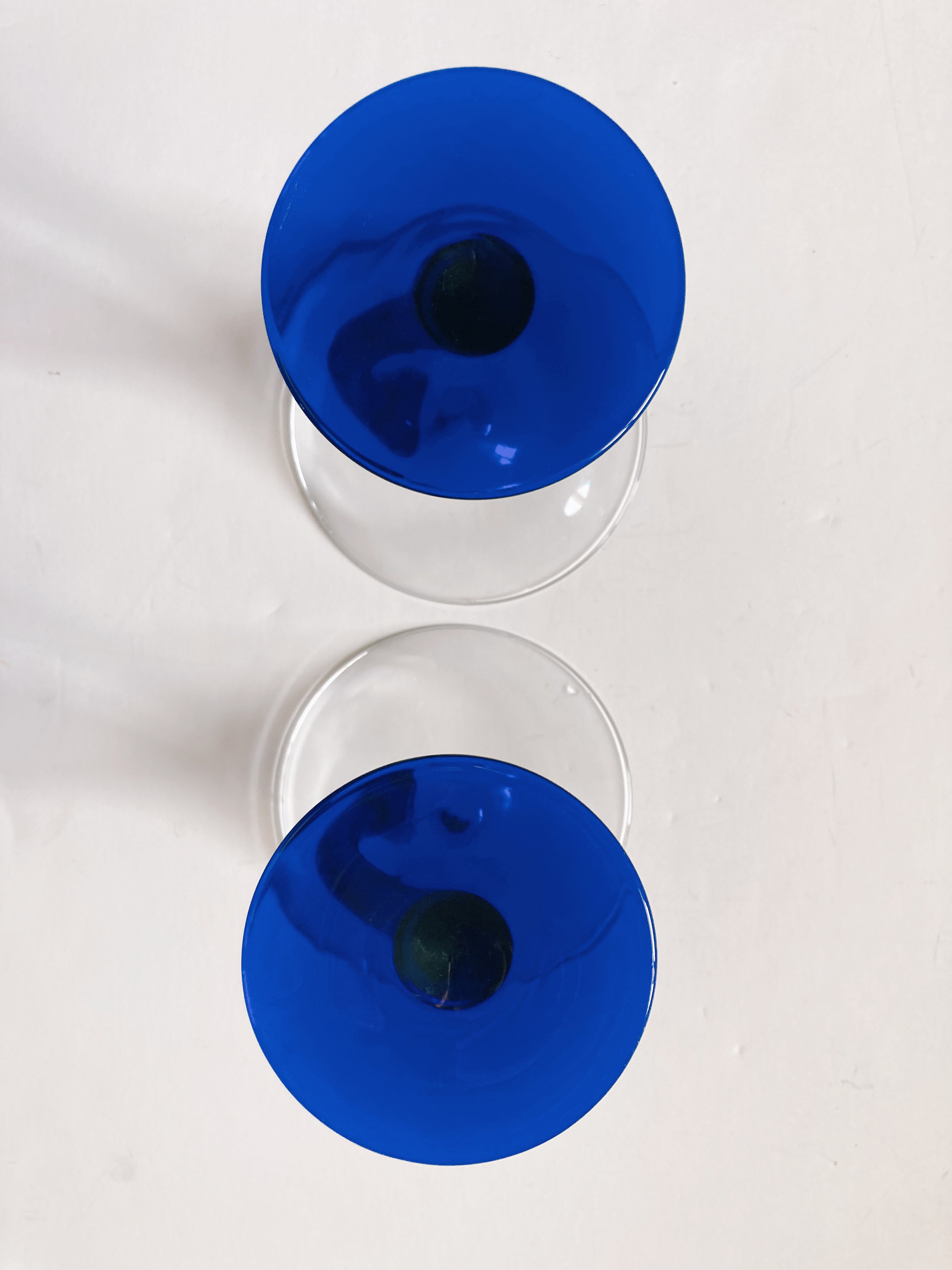Pair of Libbey Bravura Martini Glasses