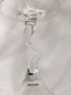 Pair of Zig Zag Martini Glasses