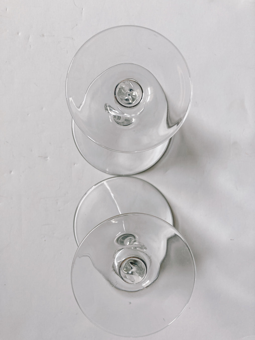 Pair of Zig Zag Martini Glasses