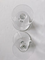Pair of Zig Zag Martini Glasses
